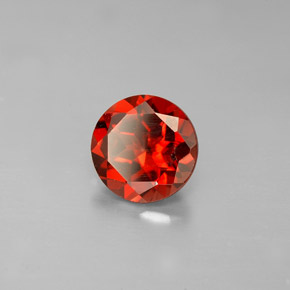 1.49 ct Red Almandine Garnet Stone, Natural Almandine Garnet in Round Facet Shape for Sale