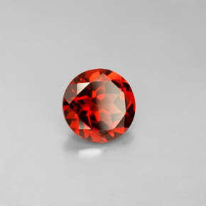 1.36 ct Red Almandine Garnet Stone, Natural Almandine Garnet in Round Facet Shape for Sale