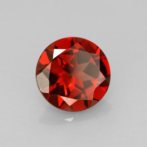 1.47 ct Red Almandine Garnet Stone, Natural Almandine Garnet in Round Facet Shape for Sale