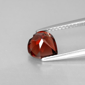 Almandine Garnet Gemstone in 7.3 x 7.2 mm Size for Sale, Almandine Garnet Stone in Red Color