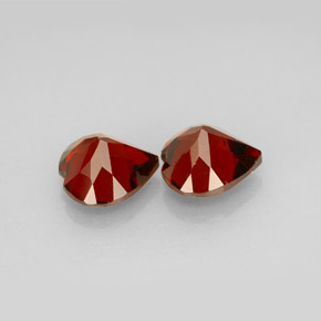 Almandine Garnet Gemstone in 7.3 x 7.2 mm Size for Sale, Almandine Garnet Stone in Red Color