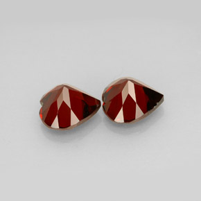 Almandine Garnet Gemstone in 7.3 x 7.2 mm Size for Sale, Almandine Garnet Stone in Red Color