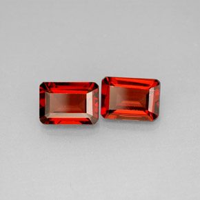 2.49 ct Red Almandine Garnet Stone, Natural Almandine Garnet in Octagon Facet Shape for Sale