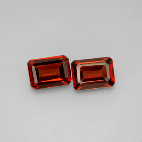 2.27 ct Red Almandine Garnet Gemstone, Almandine Garnet Gem in Octagon Facet Shape for Sale.