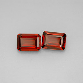 2.27 ct Red Almandine Garnet Stone, Natural Almandine Garnet in Octagon Facet Shape for Sale