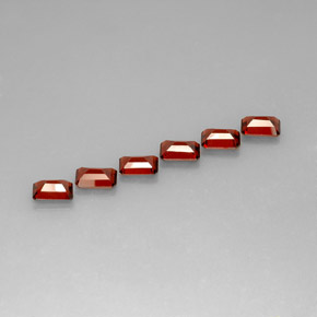 Almandine Garnet Gemstone in 7 x 5 mm (calibrated) Size for Sale, Almandine Garnet Stone in Red Color
