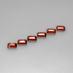 Almandine Garnet Gemstone in 7 x 5 mm (calibrated) Size for Sale, Almandine Garnet Stone in Red Color