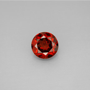 1.46 ct Red Almandine Garnet Gemstone, Almandine Garnet Gem in Round Facet Shape for Sale.