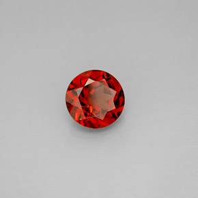 1.46 ct Red Almandine Garnet Stone, Natural Almandine Garnet in Round Facet Shape for Sale