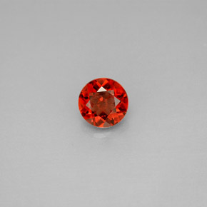 0.92 ct Red Almandine Garnet Gemstone, Almandine Garnet Gem in Round Facet Shape for Sale.