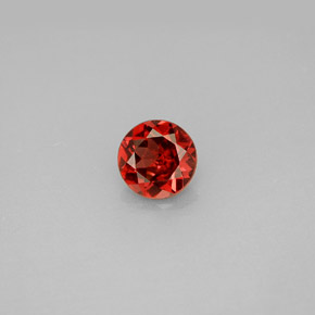 0.93 ct Red Almandine Garnet Gemstone, Almandine Garnet Gem in Round Facet Shape for Sale.