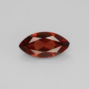 1.06 ct Red Almandine Garnet Gemstone, Almandine Garnet Gem in Marquise Facet Shape for Sale.