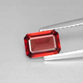 0.96 ct Red Almandine Garnet Gemstone, Almandine Garnet Gem in Octagon Facet Shape for Sale.