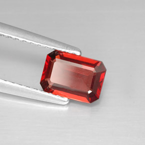 0.96 ct Red Almandine Garnet Stone, Natural Almandine Garnet in Octagon Facet Shape for Sale