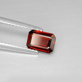 0.91 ct Red Almandine Garnet Stone, Natural Almandine Garnet in Octagon Facet Shape for Sale