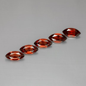 5.35 ct Red Almandine Garnet Stone, Natural Almandine Garnet in Marquise Facet Shape for Sale