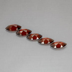 Almandine Garnet Gemstone in 10 x 5 mm (calibrated) Size for Sale, Almandine Garnet Stone in Red Color