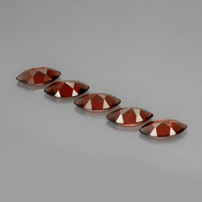 Almandine Garnet Gemstone in 10 x 5 mm (calibrated) Size for Sale, Almandine Garnet Stone in Red Color