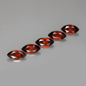 5.92 ct Red Almandine Garnet Stone, Natural Almandine Garnet in Marquise Facet Shape for Sale