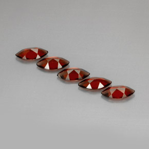 Almandine Garnet Gemstone in 10 x 5 mm (calibrated) Size for Sale, Almandine Garnet Stone in Red Color