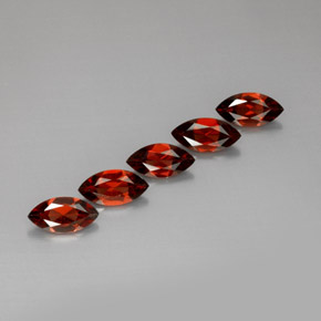 5.89 ct Red Almandine Garnet Stone, Natural Almandine Garnet in Marquise Facet Shape for Sale