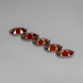 Almandine Garnet Gemstone in 10 x 5 mm (calibrated) Size for Sale, Almandine Garnet Stone in Red Color