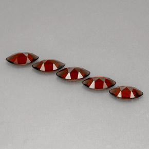 Almandine Garnet Gemstone in 10 x 5 mm (calibrated) Size for Sale, Almandine Garnet Stone in Red Color