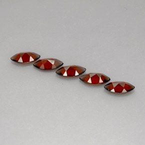 Almandine Garnet Gemstone in 10 x 5 mm (calibrated) Size for Sale, Almandine Garnet Stone in Red Color