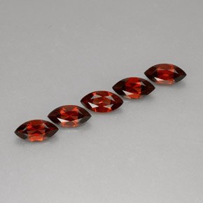 6.35 ct Red Almandine Garnet Stone, Natural Almandine Garnet in Marquise Facet Shape for Sale