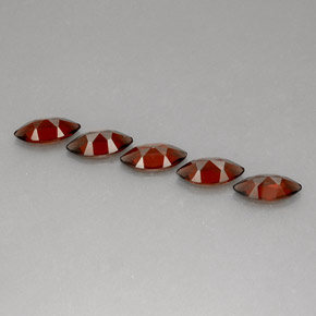 Almandine Garnet Gemstone in 10 x 5 mm (calibrated) Size for Sale, Almandine Garnet Stone in Red Color