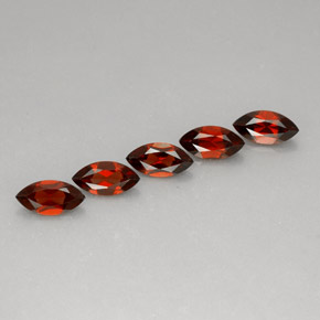 5.98 ct Red Almandine Garnet Stone, Natural Almandine Garnet in Marquise Facet Shape for Sale