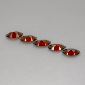 Almandine Garnet Gemstone in 10 x 5 mm (calibrated) Size for Sale, Almandine Garnet Stone in Red Color