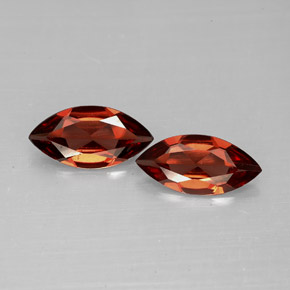 1.92 ct Red Almandine Garnet Gemstone, Almandine Garnet Gem in Marquise Facet Shape for Sale.