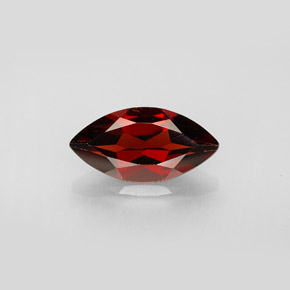 2.93 ct Red Almandine Garnet Gemstone, Almandine Garnet Gem in Marquise Facet Shape for Sale.