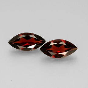 5.19 ct Red Almandine Garnet Gemstone, Almandine Garnet Gem in Marquise Facet Shape for Sale.