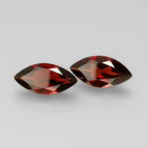 5.19 ct Red Almandine Garnet Stone, Natural Almandine Garnet in Marquise Facet Shape for Sale