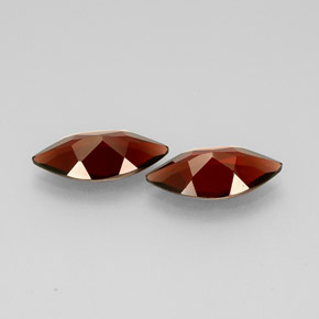 Almandine Garnet Gemstone in 14 x 7 mm (calibrated) Size for Sale, Almandine Garnet Stone in Deep Red Color