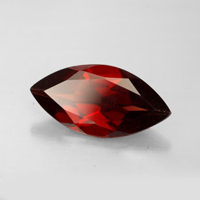 2.68 ct Red Almandine Garnet Stone, Natural Almandine Garnet in Marquise Facet Shape for Sale