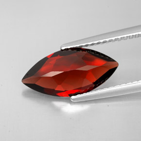 Almandine Garnet Gemstone in 14 x 7 mm (calibrated) Size for Sale, Almandine Garnet Stone in Deep Red Color