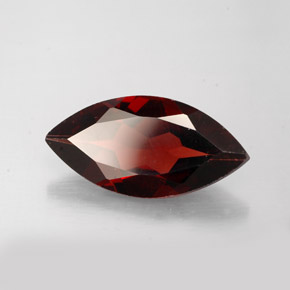 2.71 ct Red Almandine Garnet Stone, Natural Almandine Garnet in Marquise Facet Shape for Sale