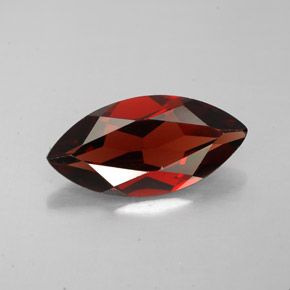2.69 ct Red Almandine Garnet Gemstone, Almandine Garnet Gem in Marquise Facet Shape for Sale.