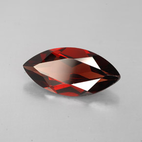2.69 ct Red Almandine Garnet Stone, Natural Almandine Garnet in Marquise Facet Shape for Sale