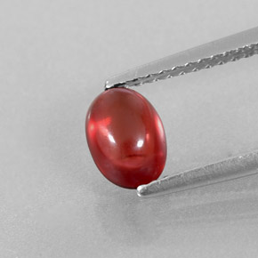 1.15 ct Red Almandine Garnet Gemstone, Almandine Garnet Gem in Oval Cabochon Shape for Sale.