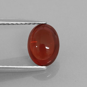 1.82 ct Red Almandine Garnet Stone, Natural Almandine Garnet in Oval Cabochon Shape for Sale