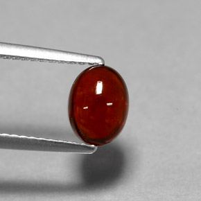 1.62 ct Red Almandine Garnet Stone, Natural Almandine Garnet in Oval Cabochon Shape for Sale