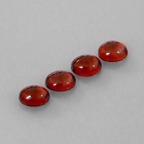 4.62 ct Red Almandine Garnet Stone, Natural Almandine Garnet in Oval Cabochon Shape for Sale