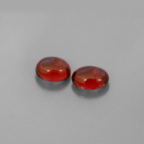 2.59 ct Red Almandine Garnet Stone, Natural Almandine Garnet in Oval Cabochon Shape for Sale