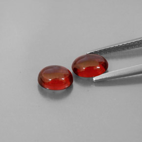 Almandine Garnet Gemstone in 6.7 x 5.4 mm Size for Sale, Almandine Garnet Stone in Red Color