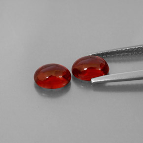 Almandine Garnet Gemstone in 7 x 5 mm (calibrated) Size for Sale, Almandine Garnet Stone in Red Color
