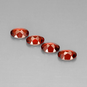 Almandine Garnet Gemstone in 7 x 5 mm (calibrated) Size for Sale, Almandine Garnet Stone in Red Color